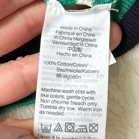 J.Crew Factory | Mercantile Green/Navy Striped ‘Peyton’ Knit Sweater *NWT* - Picture 9 of 11